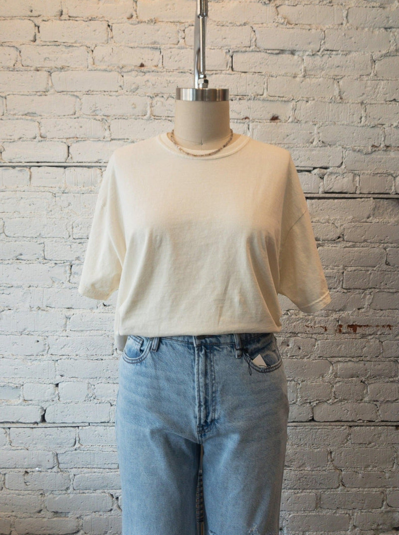 Comfort Colors Cropped Tee-Crop Top-Yellow Umbrella