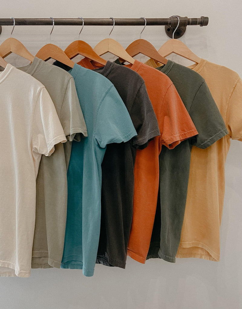 Comfort Colors Heavyweight Tee - Plus-Plus Size Top-Yellow Umbrella