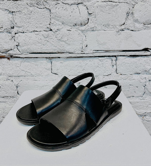 Ella II Slingback - Black/White-Shoes-Yellow Umbrella