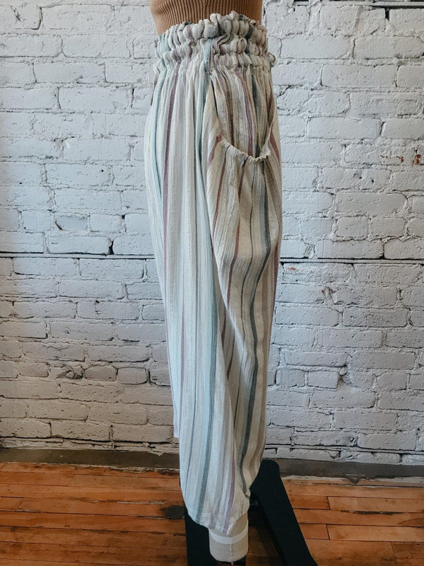 Free People - Lust Over Yarn Dyed Pants-Pants-Yellow Umbrella
