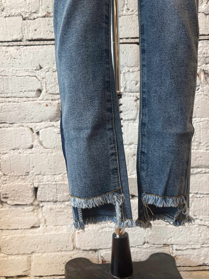 Girls Side Stripe Jeans-Girls jeans-Yellow Umbrella