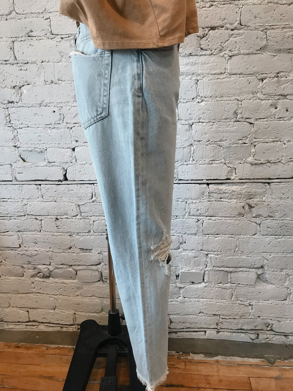 Hidden Jeans - Classic Cropped Straight Jean-jeans-Yellow Umbrella