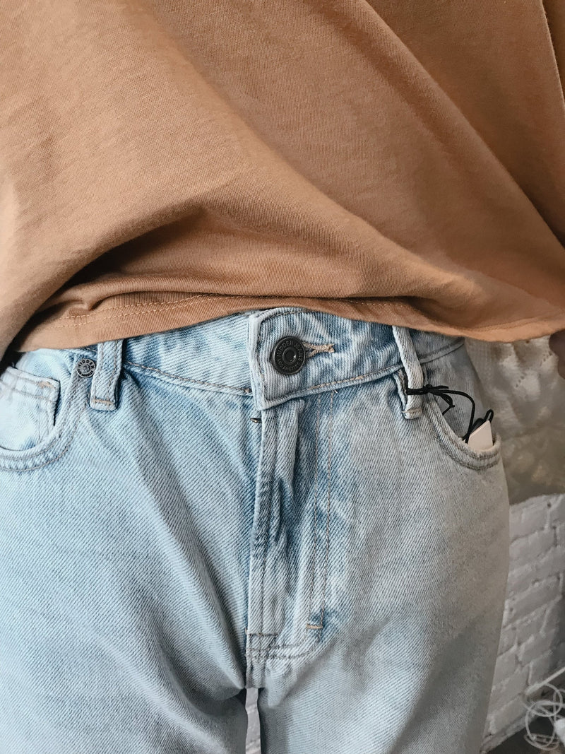 Hidden Jeans - Classic Cropped Straight Jean-jeans-Yellow Umbrella