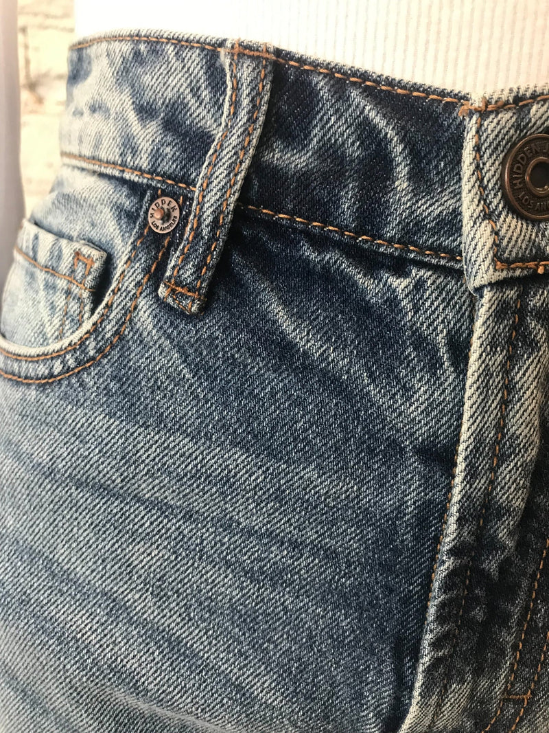 Hidden Jeans - Medium Wash Dad Jeans-Jeans-Yellow Umbrella