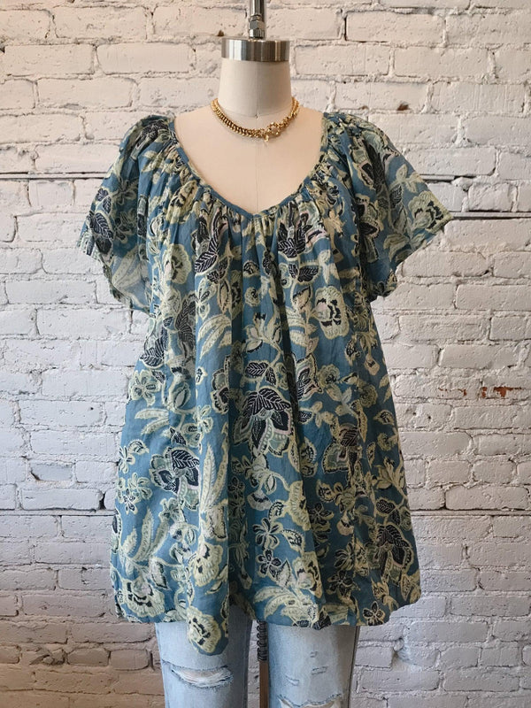Kauai Getaway Printed Tunic-Tunic-Yellow Umbrella