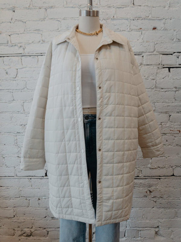 Reversible Quilted Jacket-jacket-Yellow Umbrella