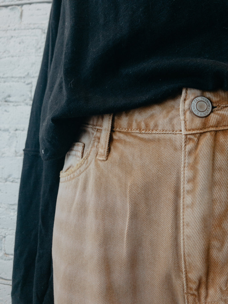 90s Vintage Crop Flare Jeans