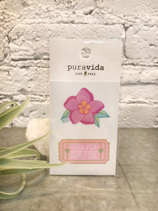 Pura Vida Stickers-stickers-Yellow Umbrella